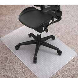 Brand New 36” x 48” Chair Mat for Carpet – Transparent Desk Floor Protector for Rolling Office Chairs