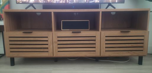 Visconti Boho Slat Door TV Stand