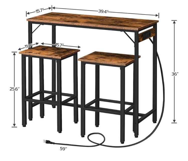 Table & Two Barstools