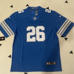 Men's Detroit Lions #26 Jahmyr Gibbs Blue Stitched Jersey, S to 3XL, NWT ,