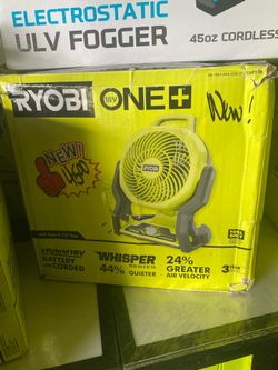 New Ryobi 18 v fan