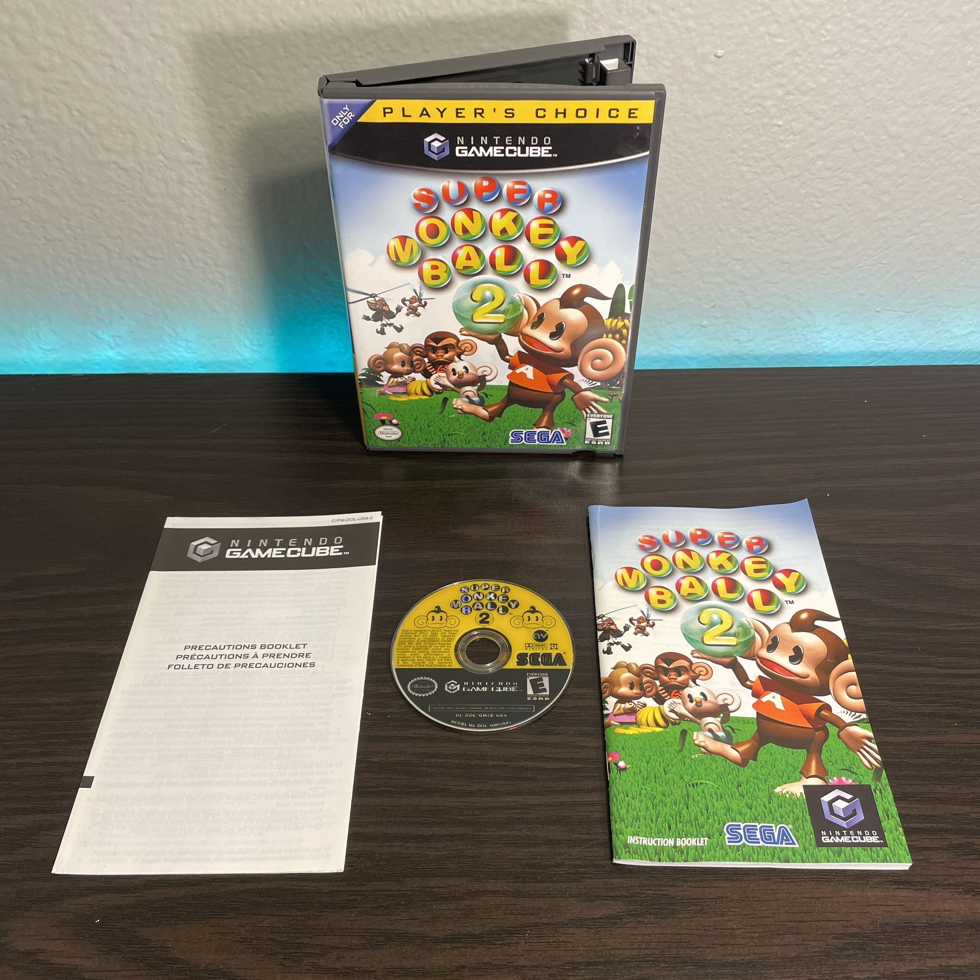 Super Monkey Ball 2 (Nintendo GameCube, 2002) CIB Complete Tested Game w/ Manual