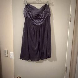 Silver sparkly prom dress