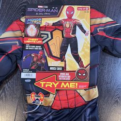 Marvel Spiderman Deluxe: No Way Home Boys Halloween Costume Small Light up