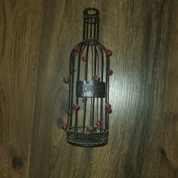 METAL Wine CORKSCREW HOLDER DECOR $7
