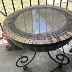 1990 vintage kreiss Nairobi drum style table