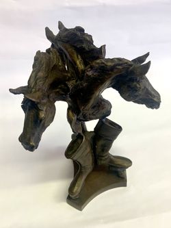 Bronze Sculpture- “Triple Crown Trophy”