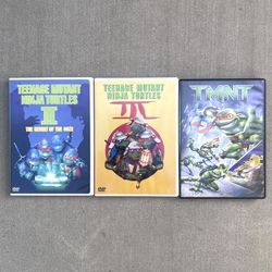 Teenage Mutant Ninja Turtles 2,3 And TMNT DVD Lot
