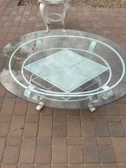 Round Glass Top Coffee Tables