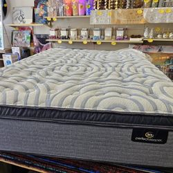 Brand New Queen Serta Perfect Sleeper Mattress Delfino Nights Pillowtop New with Tags
