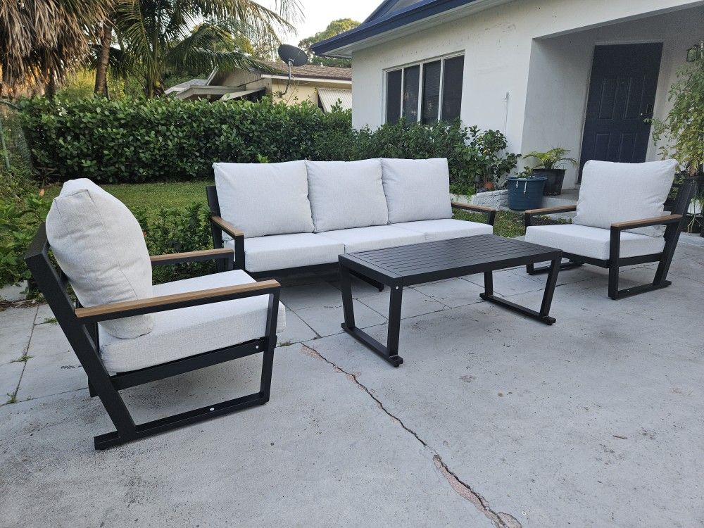 New And Assembled High Quality Aluminum Outdoor Patio Set