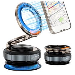 New Magnetic Car Phone Holder for Mag-Safe [108+LBS Suction & 3200gf Magnetic] 360° Adjustable Ultra Suction Cup Phone Holders for Your Car/Gym/Mirror