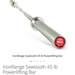 Commercial Grade Barbell 45lb Olympic Weight Barbell