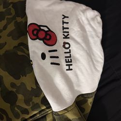 Bathing ape hello kitty collab size Medium