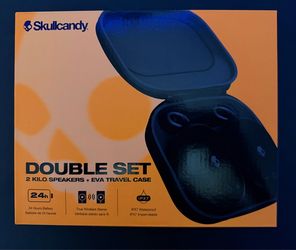 Skullcandy Kilo Wireless Bluetooth Speaker with Travel Case Bundle,2 Pack-(Brand New)