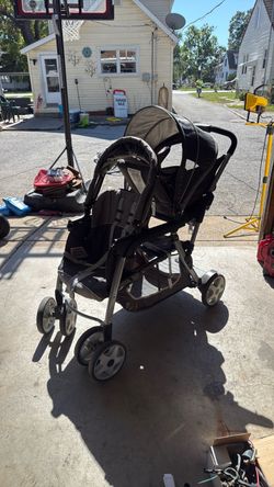 Double baby stroller