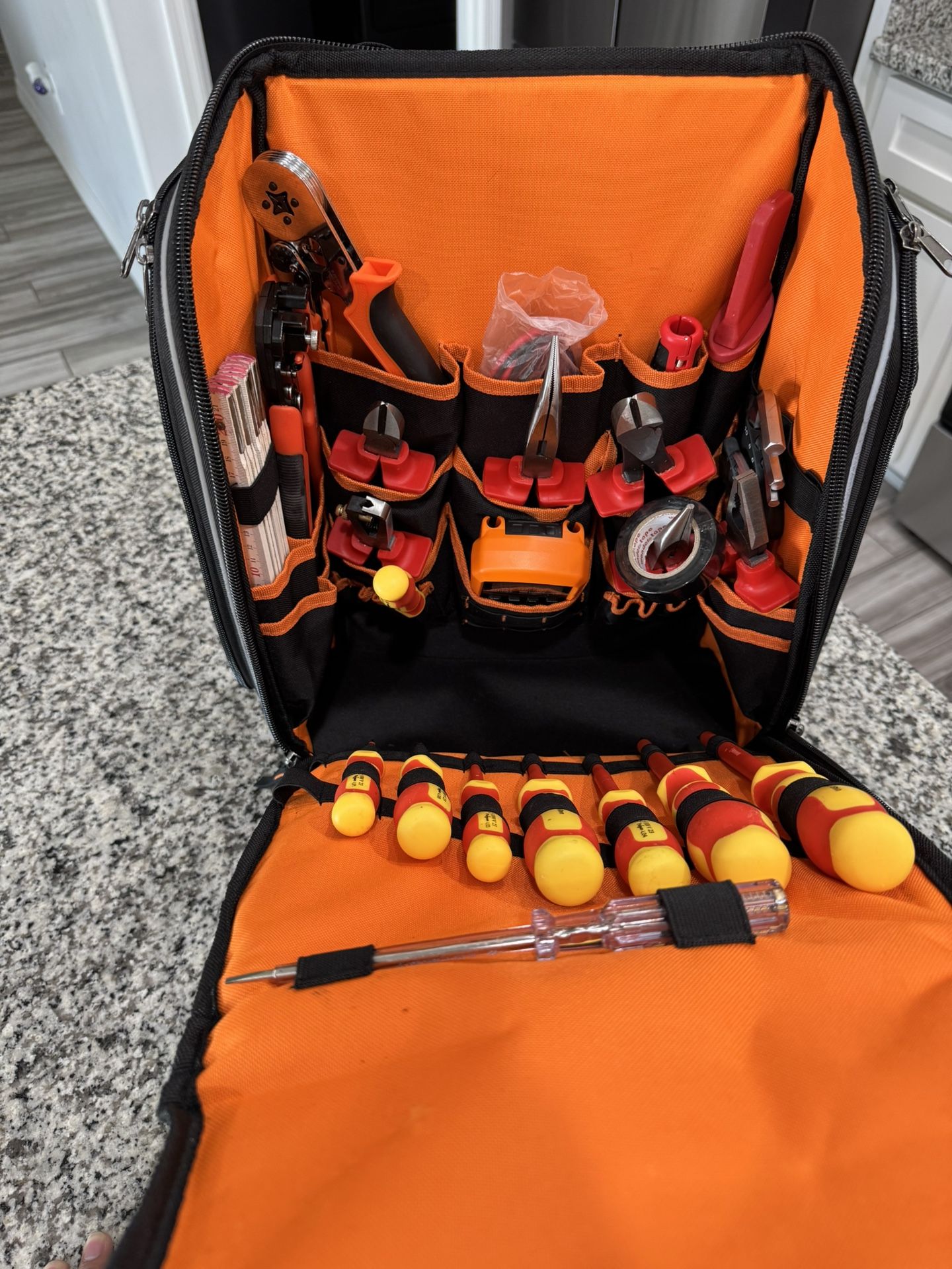 Electrician backpack set