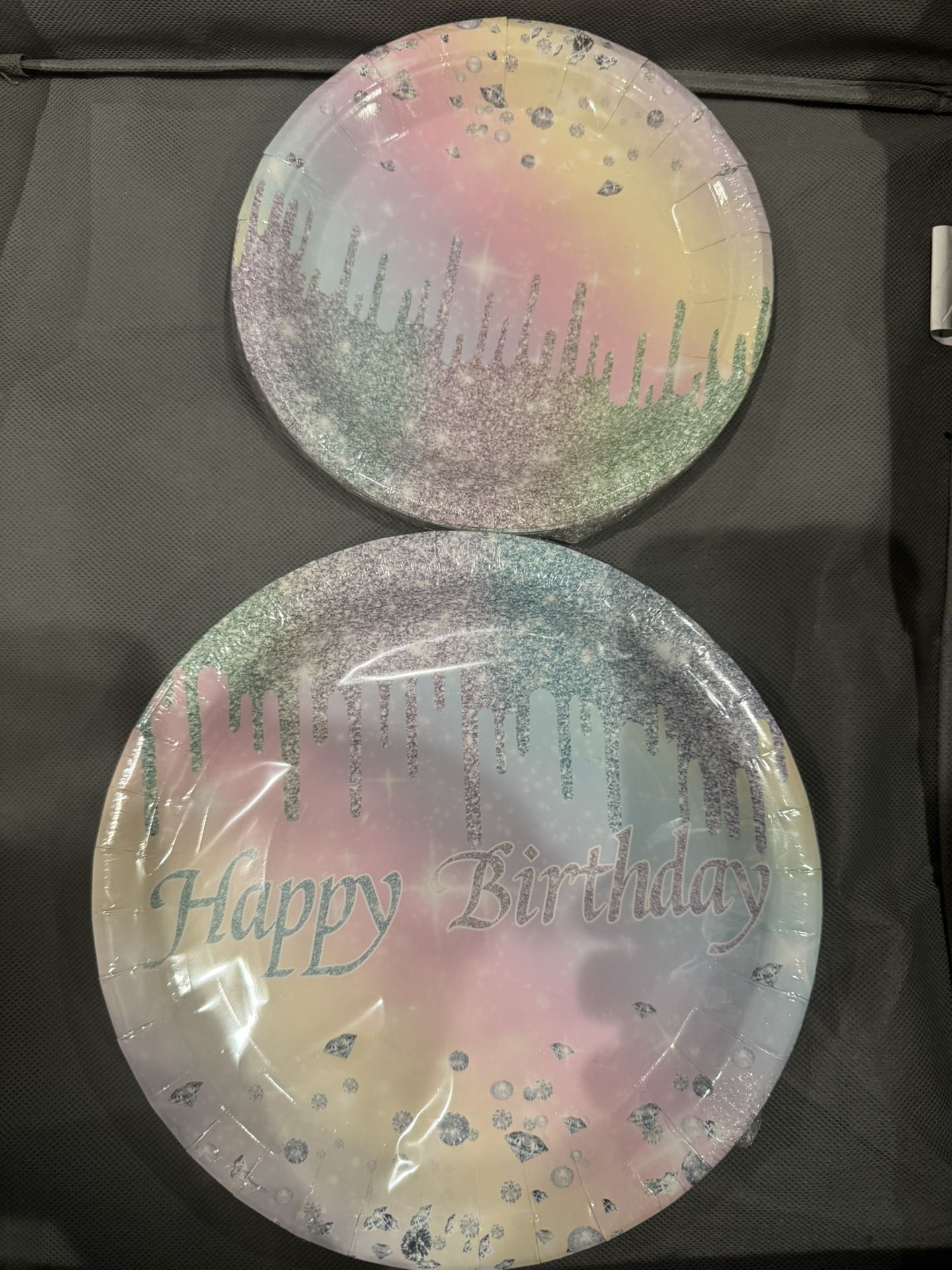 169pcs Glitter and Diamond Birthday Party Supplies Decorations
