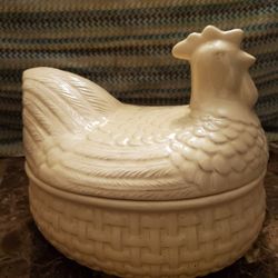 Ceramic Rooster  Cookie Jar 