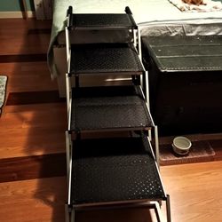 Large Dog Stairs - Extra-Wide- Black