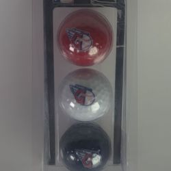 Cleveland Guardians MLB 3 Pack Golf Balls Red White Blue New Sealed
