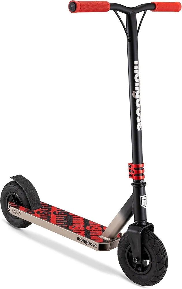 Mongoose Tread Youth/Adult Freestyle Dirt Kick Scooter.