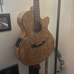 Mitchell MX430QAB Exotic Series Acoustic-Electric Guitar For Sale