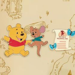Disney Parks 2025 Winnie the Pooh and Roo Pin Set June 6/12 LR IN HAND