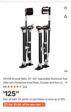 VEVOR Drywall Stilts, 24''-40