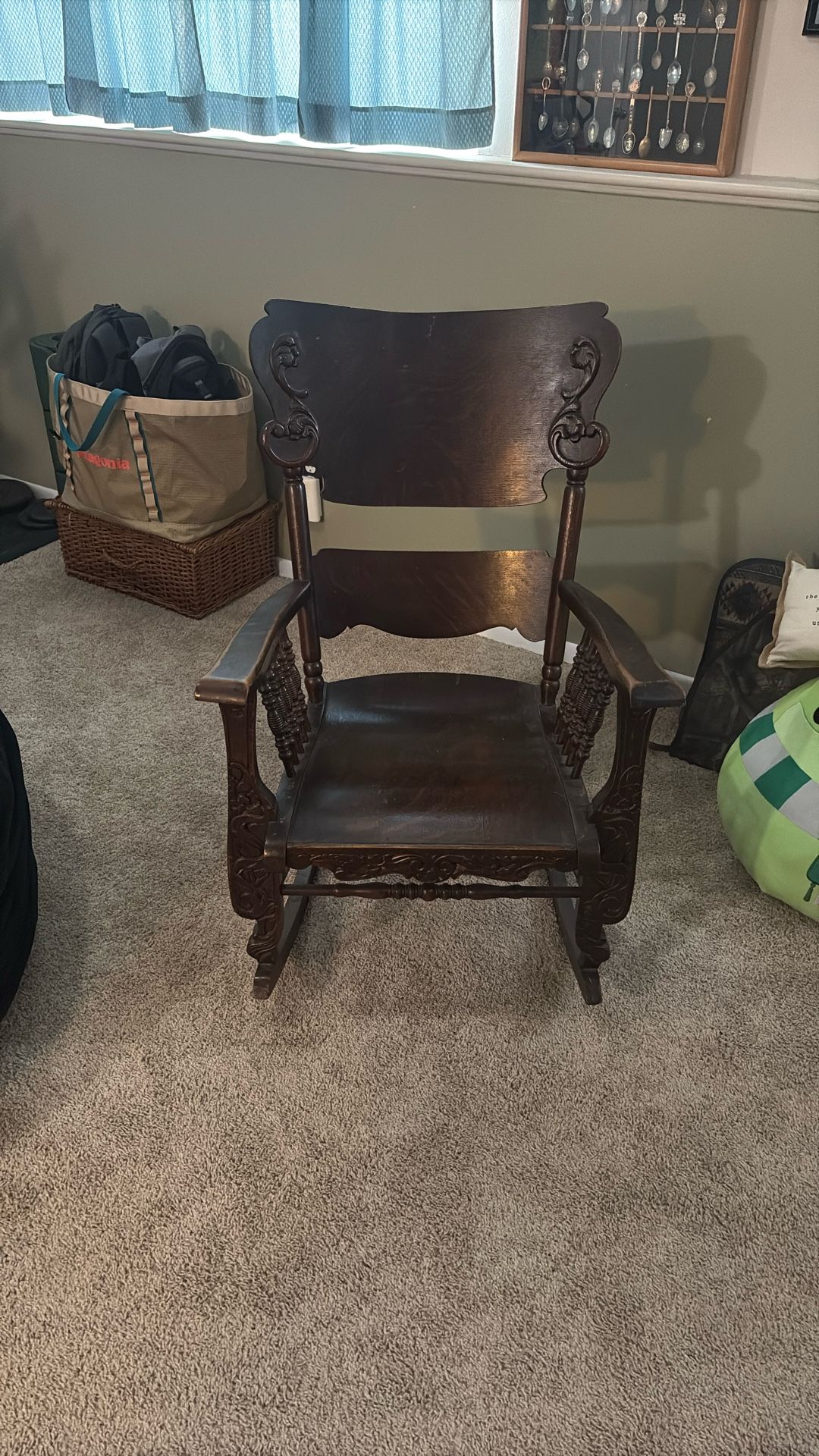 Antique Wood Rocker Chair