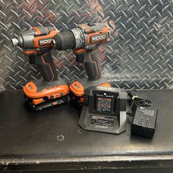 Ridgid 18v Cordless Subcompact Drill Impact Combo Kit