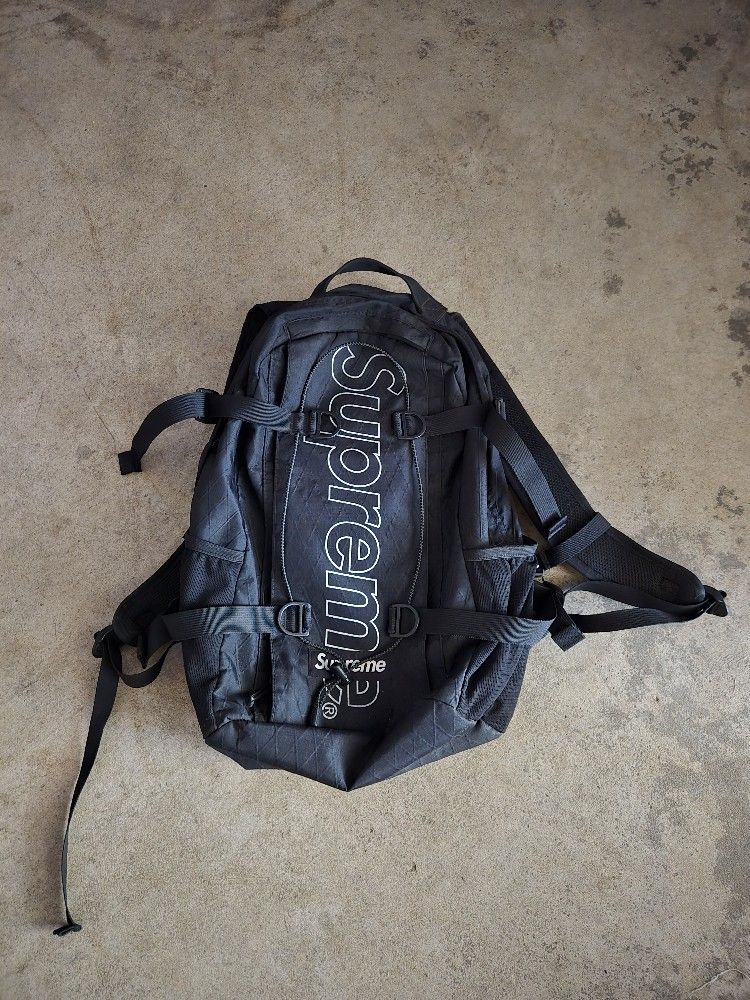 Supreme Black Book Bag