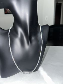 Tennis Necklace  14k White Gold 8.00 Carat 