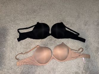 NEW Victoria’s Secret Plunge Bras 36D – Black & Nude (NWOT)