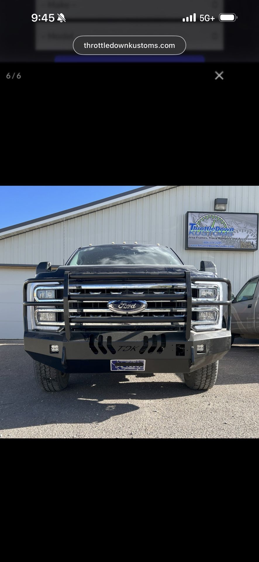 2023-2025 Ford Super Duty Bumper with Grille Guard TDK Custom F250 F350