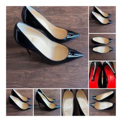 3. Christian Louboutin 'So Kate' black calf leather 120mm (4 inch) pumps.