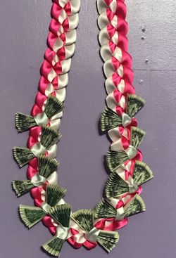 Graduation lei ready for pick up
