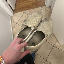 Yellow Checkered Vans 