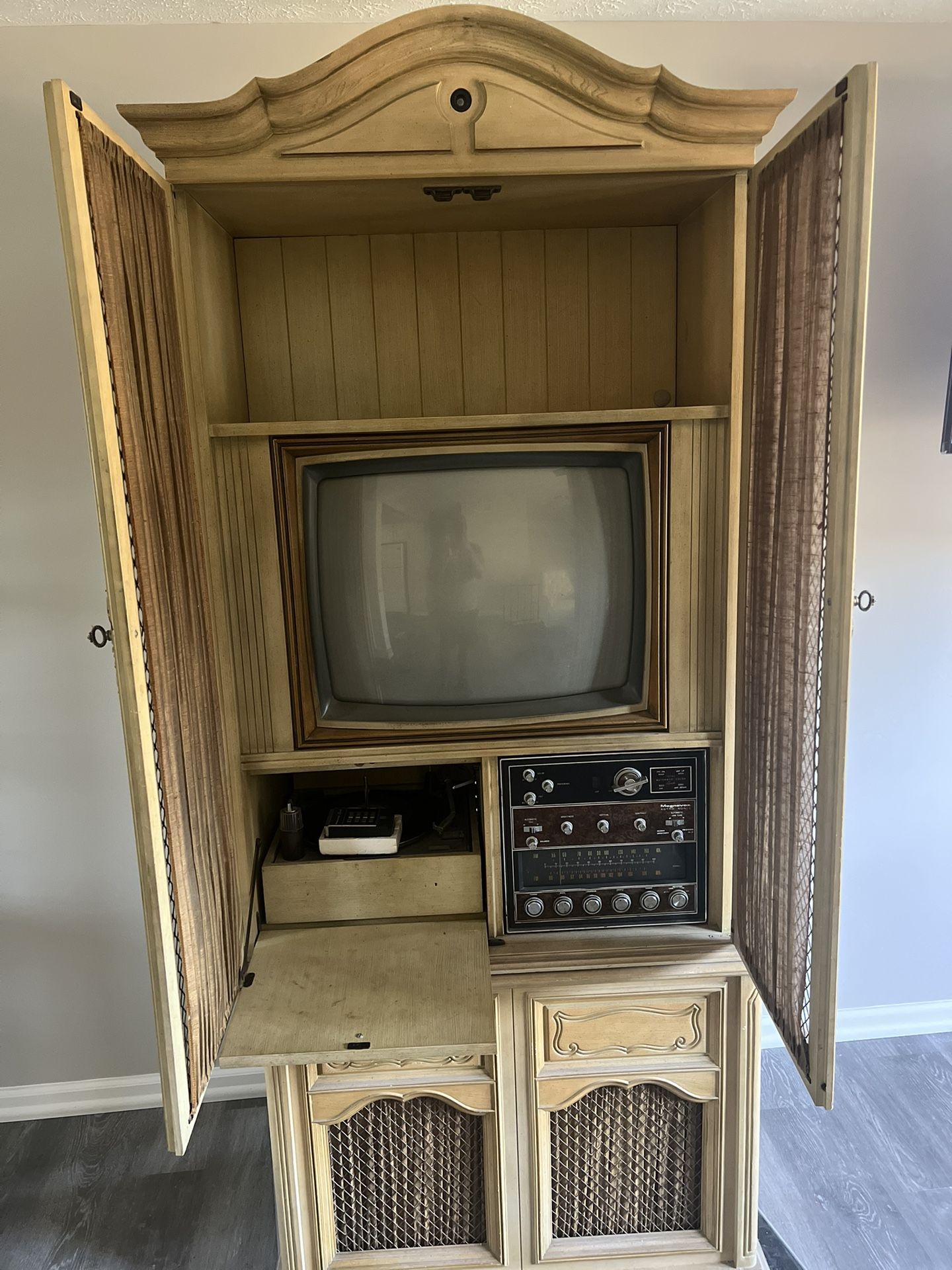 Antique Entertainment Center-Furniture