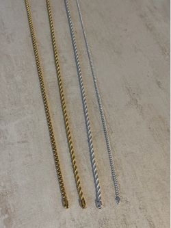 MENS CHAINS: 925 Sterling Silver ITALY STAMPED