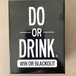 Do or Drink Win or Blackout Card Games Drinking Games for Adults Fun Party Games