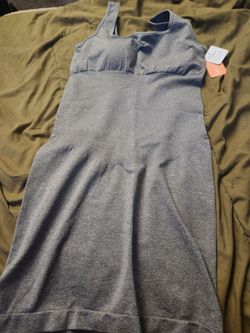 Gray Sleeveless Midi Dress with Tags