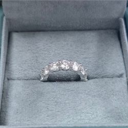 Moissanite And White Gold Ring 3 Ct - Comes With Lifetime Warranty And Authenticity Card