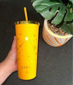 Modern Impressions LIBRA Zodiac Yellow Gold Tumbler Cup NEW