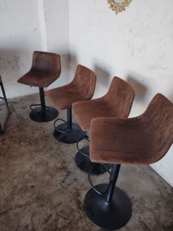 Four bar stools  adjustable s