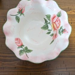 Amore Rose Ruffled Bowl