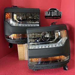 Chevy Silverado 2016. 2018 Headlights.