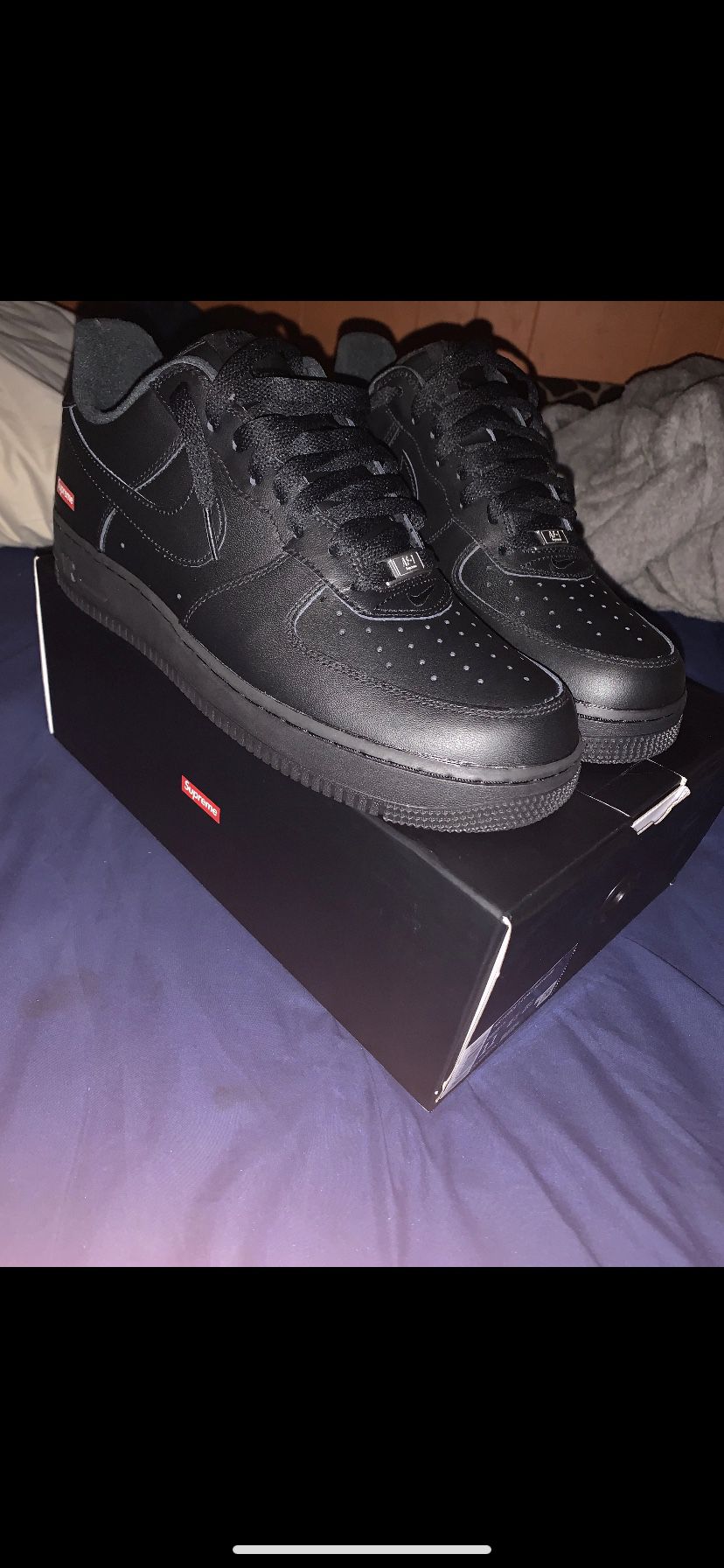 Air Force 1 Supreme Black/ DEAD STOCK/=Brand new