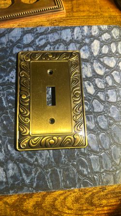 Franklin Brass Paisley Series Single Decorator Wall Plate - 1-Gang - ETL Certified - Decorative Single Light Switch Cover