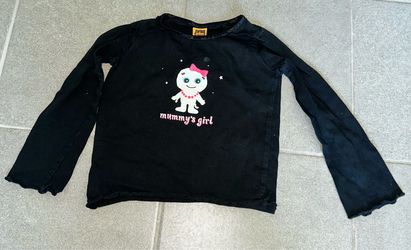 4T Black Long Sleeve Mummy's Girl Halloween Shirt